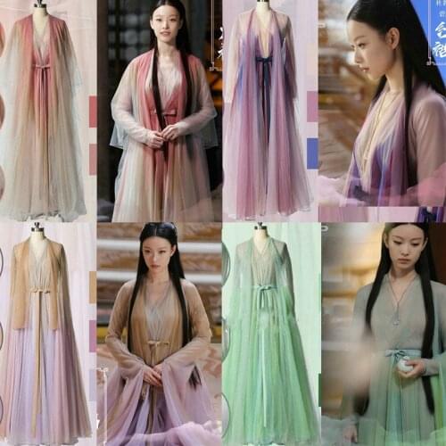 12 Design Chen Xi Yuan Love and Destiny Fairy Lingxi Delicate Embroidery Costume Aesthetic Hanfu Stage Performance Cosplay Hanfu