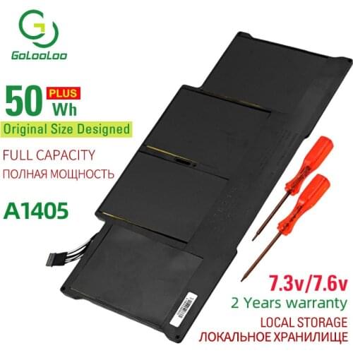 Golooloo 50Wh A1405 New Laptop Battery for Apple MacBook Air 13" A1466 A1369 2011 2012 -2014 year production Replace a1405 A1496