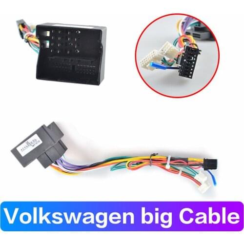 Car Media Player Cable Adapter Navi Radio CANBUS BOX Wire harness For Volkswagen Golf 5/6/Polo/Passat/Jetta/Tiguan/Touran/Skoda