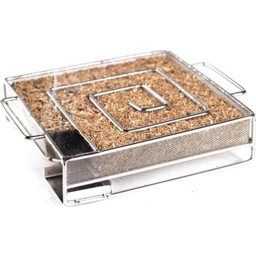 Barbecue Cold Smoke Generator Grill Smoker Box Salmon BBQ Smoking for Wood Chips Fish Meat Cooking Tools Bacon Burn Accessories