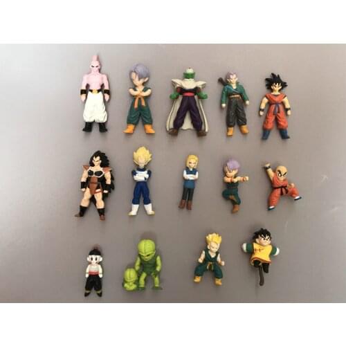 BANDAI Dragon Ball Action Figure Genuine Gacha Torankusu Saibaiman Kuririn Saiyan Doll Ornament Model Toy