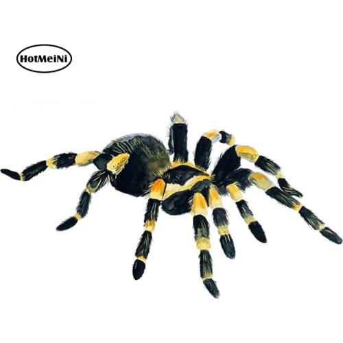 HotMeiNi 13cm x 7.2cm Orange Knee Tarantula Spider Arachnid Vinyl Decal Auto Car Truck ATV RV Boat Car Stickers Graphics