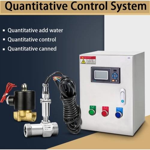 Liquid Batch Quantitative Control Instrument Flow Meter Automatical Feed Water Sensor Valve for Water Fuel Oil Gasoline