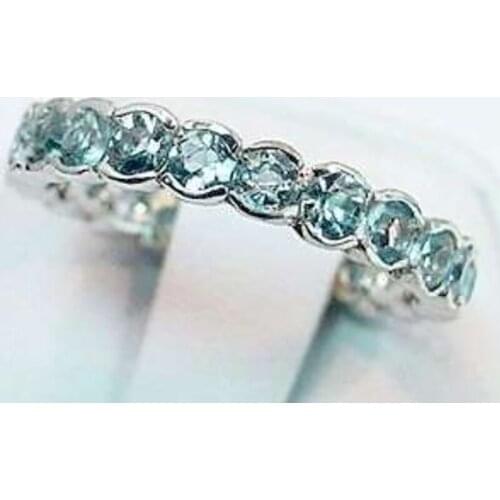 Exquisite Silver Color Green Crystal Ring Super Fine Womens Girls Tail Ring Wedding Rings Fashion Jewelry Birthday Party Gifts