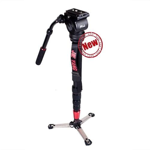 JY0506 Monopod Aluminum Professional Fluid Head Video Monopod with Tripod Stand For Canon Nikon Sony Video Camera Camcorder