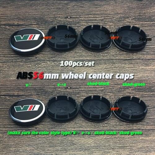 Hight Quality 100pcs/set Car Accessorie Wheel Center Cap Wheel Rim Hubcap Covers 56mm 2.2inch badge emblem Car styling