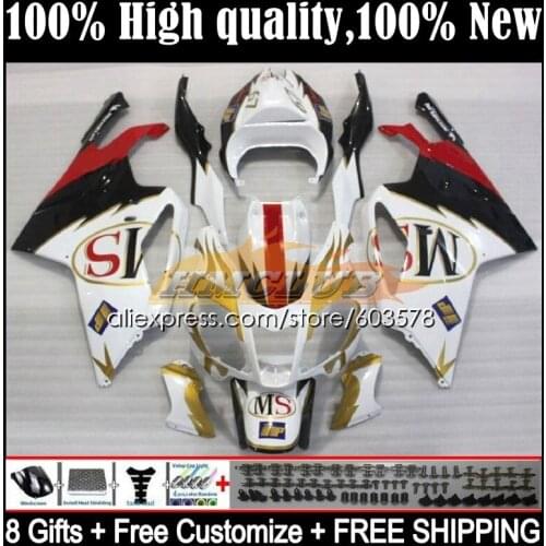 Kit For Aprilia Mille RSV 1000 R RR RSV1000RR 53CL.12 RSV1000R 1000R 2003 2004 2005 2006 RSV1000 03 04 05 06 Fairing White gold