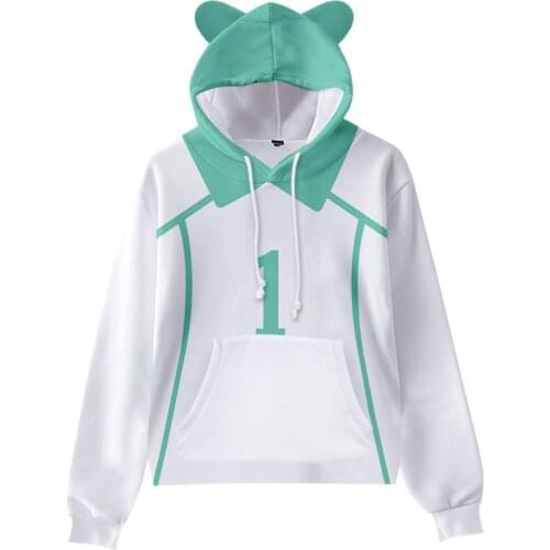 Anime Haikyuu Cosplay Costume Aoba Johsai High School Kids Hoodies for Boys Girls Funny Hooded Sweatshirts Children Clothes