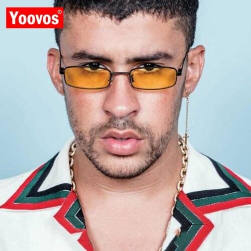 Yoovos Square Sunglasses Women/Men Brand Designer Vintage Mirror Glasses Lady Driving Small Frame Oculos De Sol Gafas UV400