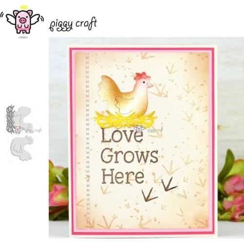 Piggy Craft metal cutting dies cut die Chicken coop decoration Scrapbook paper craft knife mould blade punch stencils dies