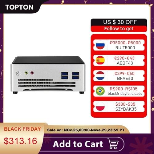 Top 10th Gen Mini PC Intel Core i9 10880H i7 10750H 2*DDR4 2*M.2 Barebone Computer NUC Win10