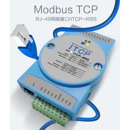 Modbus TCP DAQ 8DI 8DO Data Acquisition, Isolate Digital Input/Output Ethernet TCP RJ-45 Din Rail Adam Module English Software