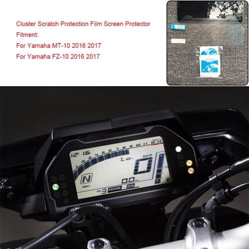 MTCLUB For Yamaha MT-10 FZ-10 2016 2017 Motorcycle Speedometer Cluster Scratch Protection Film Screen Protector TPU Film Clear