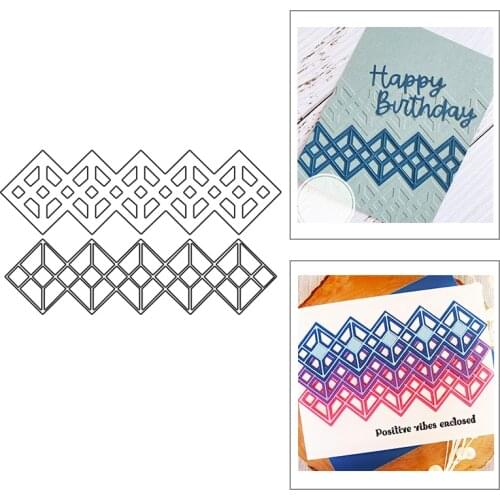 2021 New Square Frame Layered Metal Cutting Dies For DIY Craft Making Greeting Card Album Paper Scrapbooking No Clear Stamps Set