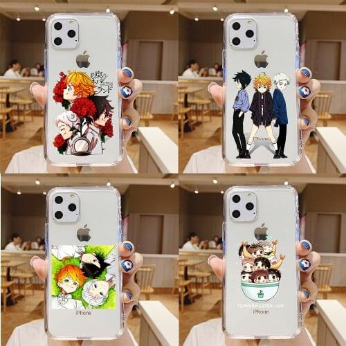 New Anime The Promised Neverland Phone Case for IPhone 12 Mini 5 6 6S 7 8 SE Plus X XS XR 11 Pro Max Funda Soft Silicone Tpu