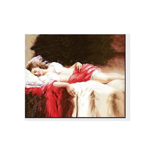 One Piece Hand Painted Modern People Nude Canvas Painting for Home Decor Wall art Canvas wall pictures for living room