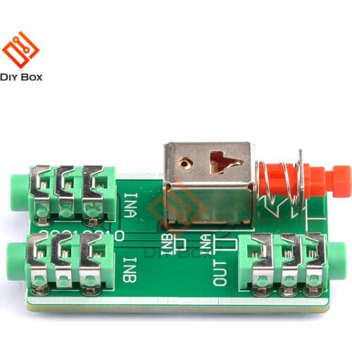 Audio Switching Board 3.5mm A / B Audio Input Block Optional Select Output Type Module One Audio Input to two Audio Output
