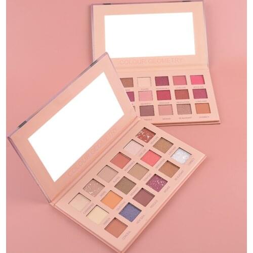 Desert Rose Gold 18 se Eye Shadow Plate Earth Shimmer Eyeshadow Waterproof Not Smudge makeup pallete cosmetics