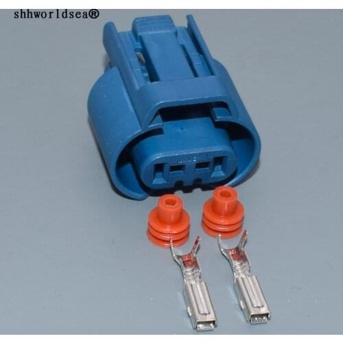Worldgolden 2 Pin/Way 2.8mm Fog Light Lamp 9005 HB3 Connector Plug Adapter Socket For Toyota Honda