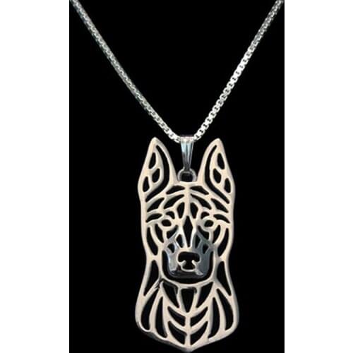 NewUnique Romantic Gold Silver Color Dutch Shepherd Pendant Necklace Hunger Games Necklace Women Best Friend Choker