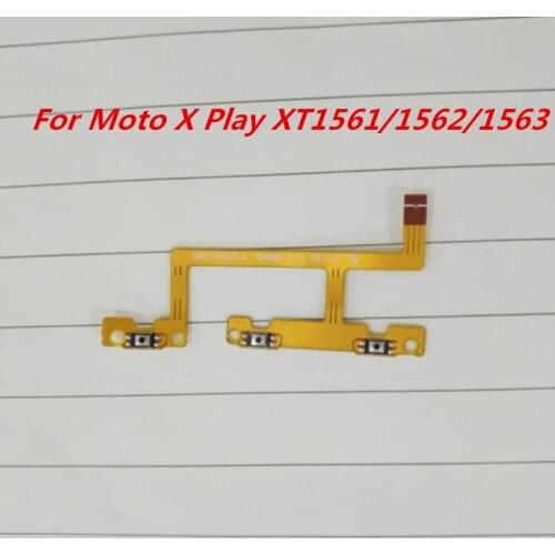 10PCS/Lot New Power Volume Side Button Flex For Motorola Moto X Play XT1561 XT1562 XT1563 Power On/Off Switch Button Flex Cable