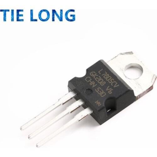 100pcs/lot New L7805CV voltage regulator TO-220 L7805 7805 5V POSITIVE VOLTAGE REGULATORS