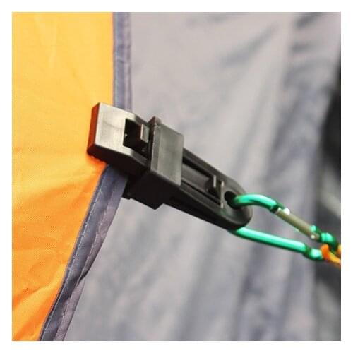 2 Pcs/Set Selling Tents Awning Wind Rope Clamp EDC Outdoor Camping Plastic Clip Clip Tents Awning Accessories Equipment Tools