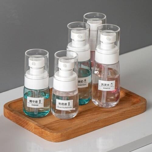 30/60ML Refillable Bottle Spray Bottle Cosmetic Moisturizing Portable Set Empty Small Spray Lotion Bottle 3 Colors