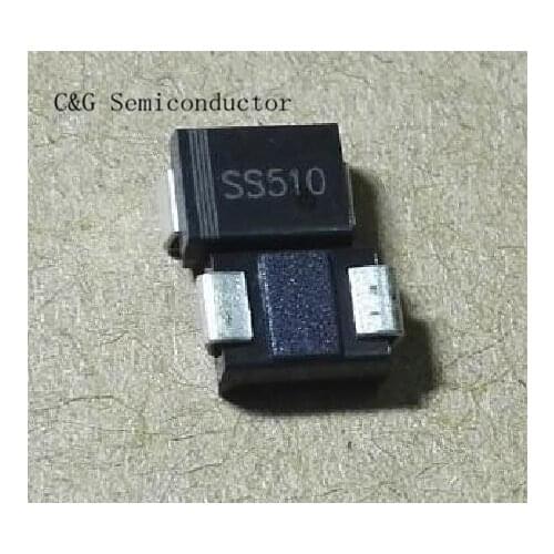 50pcs SR5100 SS510 SMB 5A 100V DO-214AA