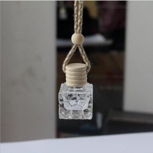 Car perfume bottle 10ml Pendant Fragrance Air Freshener Empty Glass Bottle Decoration Ornament Car Accessories Interior