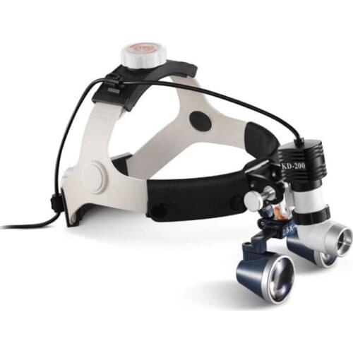 CE/FDA Surgical Medical Headlight 5WLED Headlamp HeadLight Lam+4/5/6.0X Dental Loupes Binocular Magnifier Plastic Surgery Pets