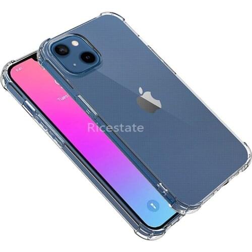 For IPhone 13 mini Case Transparent Slim Soft Phone Cover iphone 13 Pro max Clear Anti-knock Shockproof Phone Protection Case
