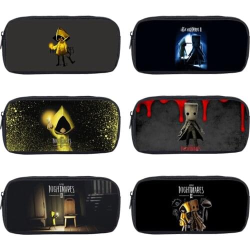 Hot Game Little Nightmares 2 Pencil Case Kid Pen Bag Student Stationery Storage Bag Girl Makeup Bag Boy Multifunction Pencil Box