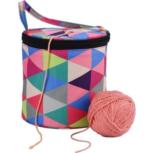 Home Daily Storage Bag Wool Yarn Crochet Sewing Needle Handbag Weaving Tool Tote Oxford Cloth Material Lightweight Easy T