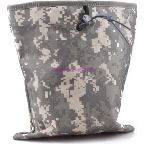 By dhl 100pcs new Tactical Military MOLLE Magazine Mag Pouch Tool Dump Drop Bag Recovery Big Recycle Pouch For Outdoor Hunting