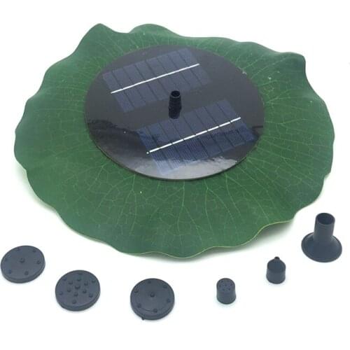 Lotus Leaf Fountain Brushless Motor Solar Pump 200L/H Lift 90CM Pond Fountain with Solar Panel