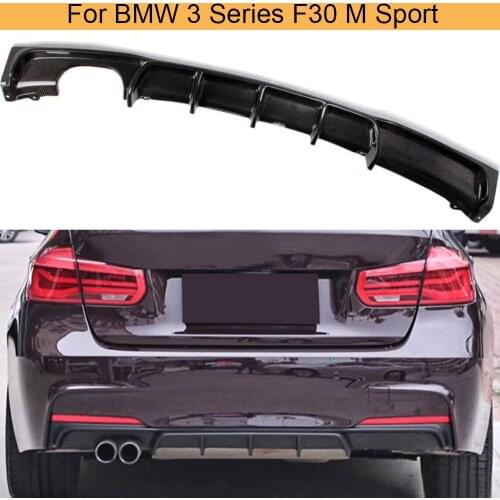 Carbon Fiber Rear Bumper Diffuser Lip for BMW 3 Series F30 M Sport 320i 325i 328i 330i 335i 12-17 Rear Bumper Diffuser Spoiler