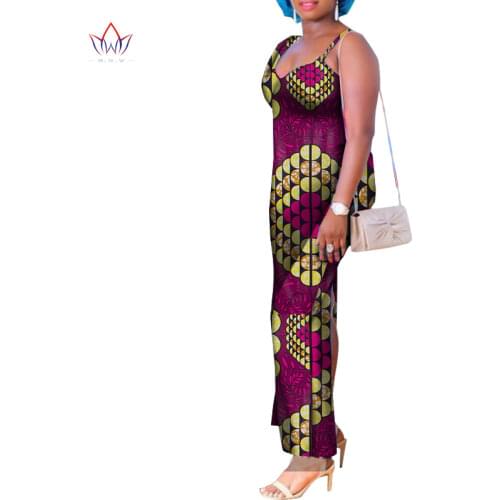 Customize BintaRealWax African Clothes for Women Sleeveless Dress African Women Print Wax Dress Work Party WY8706