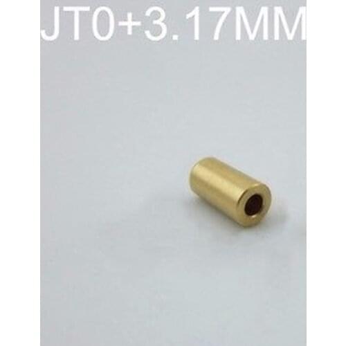 Copper JT0 Mini Electric Motor Shaft Clamp Drill Chuck connection sleeve Connecting rods for 3.17mm motor shaft