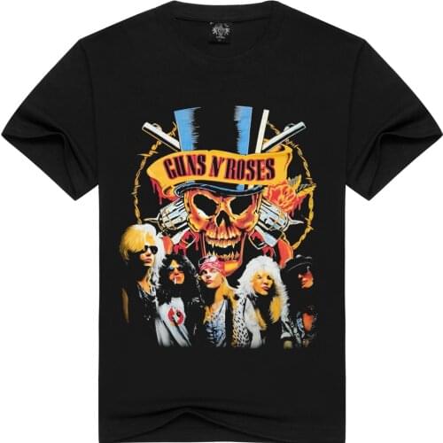 Men/Women Rock band Guns N' Roses t shirt vintage guns n roses Tshirts Summer Tops Tees T-shirt Men gift t-shirts Plus Size