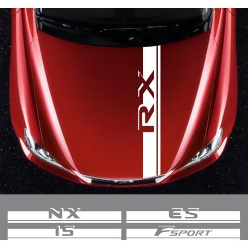 Auto Engine Bonnet Decals Car Hood Cover Stickers For Lexus RX 300 IS 250 GX 400 UX 200 NX LX LS GS ES CT200h Fsport Accessories