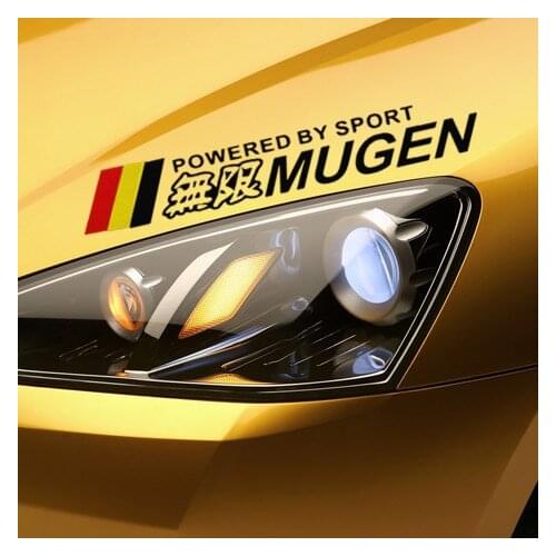 Car Stickers MUGEN Powered By Sport Fight Game Creative Decals Auto Tuning Styling Vinyls Duad 32x5cm 50x7.5cm D15