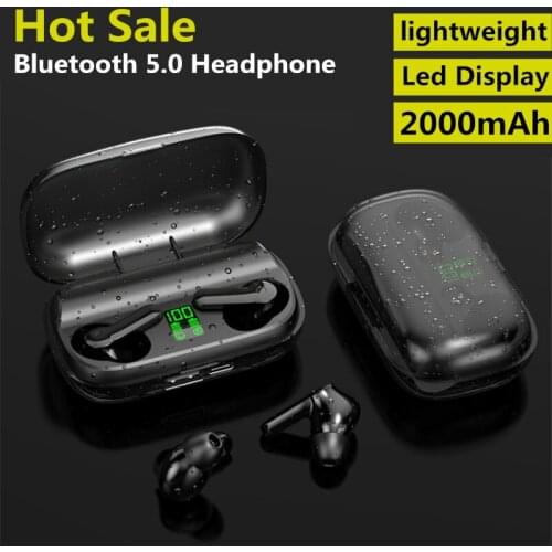 Tws Bluetooth Earphones Eardots 2000mAh Sports Waterproof Headset earbuds With Microphone Wireless headphones for smartphone