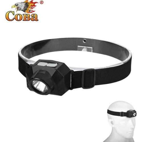 Coba Portable Mini Powerful LED Headlamp USB Rechargeable Headlight Built-in Battery Waterproof Head Torch Fishing Head Lamp