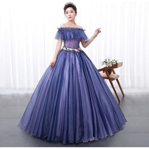 Off The Shoulder Quinceanera Dresses Short Sleeves Beaded Princess Ball Gowns Special Occasion Party Gown Vestido 15 Quinceanera