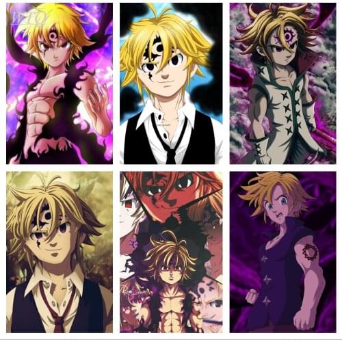 Retro Poster Seven Deadly Sins Japan Anime Posters Wall Poster Canvas Painting Wall Decor Wall Art Picture Posters Home Decor