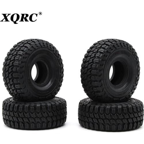 4pcs 127mm 1.9 inch rubber camero tires for 1/10 rc car rock track axial SCX10 90046 AXI03007 Traxxas TRX4 D90 TF2