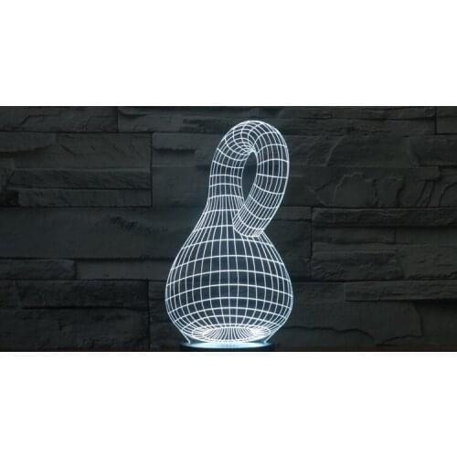 [Seven Neon]free Shipping bottle gourd Acrylic 7Colors Desk Lamp 3D Lamp Novelty Led Night Light Millennium Falcon Light
