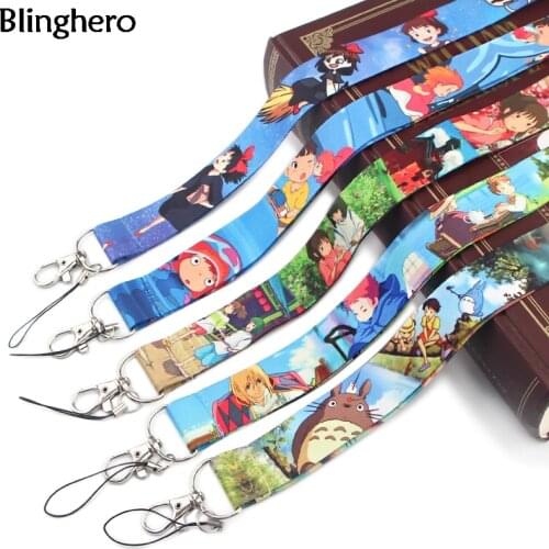 Blinghero Goldfish Cartoon Lanyard for Keys Cute Anime Gift Fashion Phone Neck Strap ID Badge Holder Ponyo Print Lanyards BH0425
