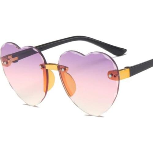 2021 New Vintage Heart Sunglasses Women Brand Designer Candy Color Gradient Sun Glasses Outdoor Goggles Party Oculos De Sol